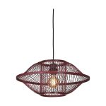 Good&Mojo Luce Pendente Maui Bambù Burgundy S | Adatto per 1x E27 