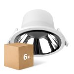Confezione Multipack 6x Noxion Downlight LED Apollo V2.0 15-25W 1740-2960lm 60D - 830/840 CCT | 220mm - Ritaglio 200mm - Aluminium Riflettore