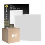 Confezione Multipack 6x Bright Choice Pannello A LED Backlit 36W 3600lm - 830 Luce Calda -  | 60x60cm - UGR <22