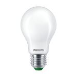 Philips Master Ultra Efficient LED E27 Pera Ghiaccio 4W 840lm - 827 Bianco Molto Caldo | Dimmerabile - Sostitutiva 60W