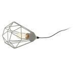 Eglo Lampada Da Tavolo Tarbes Acciaio Grigio | Adatto per 1x E27