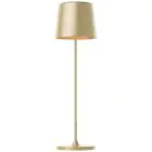 Brilliant Lampada Da Tavolo Kaami Metallo Plastica Oro 2W 310lm - 830 Luce Calda -  | 100mm - IP44 - Esterni - Dimmerabile 
