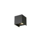 D'Lite Luce Da Parete Nova Aluminium Nero Up & Down 4.9W 480lm - 830 Luce Calda -  | IP54 - Angolo del fascio regolabile