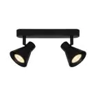 Nordlux Eik 2 Faretti Metallo Nero | Adatto per 2x GU10