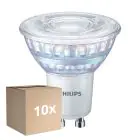 Confezione Multipack 10x Philips MASTER Value Faretti LED GU10 PAR16 5.5W 575lm 36D - 940 Bianco Freddo | Miglior Resa Cromatica - Dimmerabile - Sostitutiva 80W