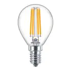 Philips Corepro LED Lustre E14 Sferica Filamento Chiara 6.5W 806lm - 827 Bianco Molto Caldo | Sostitutiva 60W