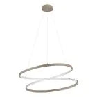 Eglo Luce Pendente Ruotale Acciaio Sabbioso 42W 5000lm - 830 Luce Calda - 